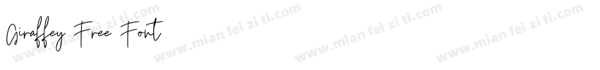 Giraffey Free Font字体转换